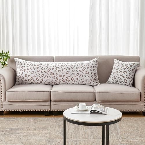 SOCHOW Body Pillow Cover 21x54 Inches, 1 Pack, Brown | Super Soft and Cozy Leopard Print Fleece Long Body PillowCase with Zipper Closure thumbnail 6