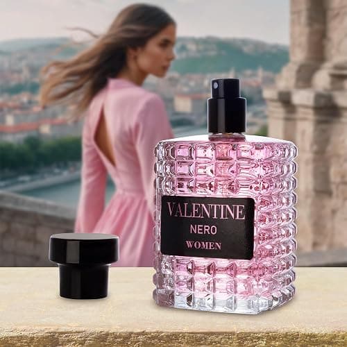 URBAN COLLECTION Valentine for Women Eau De Parfum - Amber Floral Jasmine, Bourbon Vanilla & Woods Oriental-Floral Fragrance with a Modern Twist Elegant 100ml Bottle Packed in Paper Box thumbnail 3