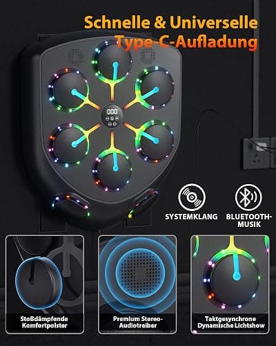 AzureHaven Music Boxing Machine Boxmaschine Mit Musik für Erwachsene und Kinder thumbnail 4