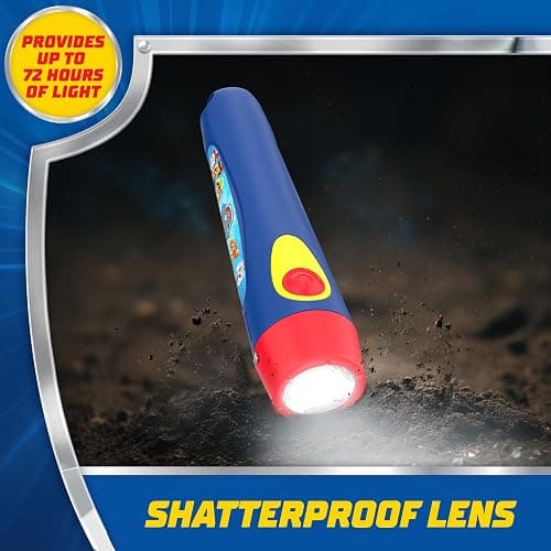 Energizer PAW Patrol Flashlights (2-Pack), LED Flashlights for Kids | Ready for dark play, kids flash light 2-pack, flash lights battery powered, shatterproof lens, 72-hour runtime thumbnail 4