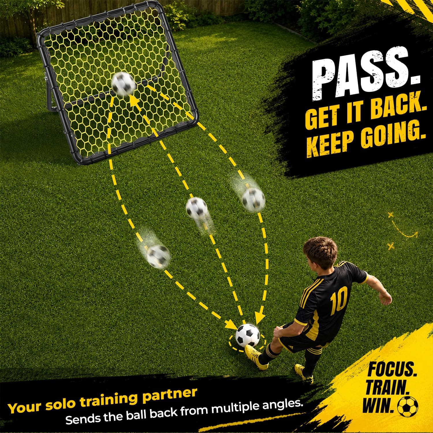 Happy Jump Portable Soccer Rebounder Net for Soccer Training Practice thumbnail 5