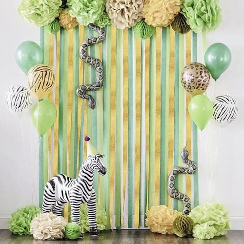 Sage Green Crepe Paper Streamers 8 Rolls 656 ft Crepe Paper Decorations for Birthday Party, Baby Shower, Wedding, Bridal Shower, Bachelorette thumbnail 5