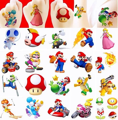 Lnyofz Temporary Tattoos 60-Piece Pack, 2” x 2” Temporary Tattoos for Kids Party Favors, Fake Tattoos Stickers Glow Party Supplies and Decorations For Boys Girls Teens Birthday Gift 1 - Image 1
