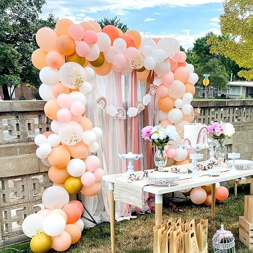 KICNIC Balloon Arch Strip Kit for Garland, 32.8 Feet Balloon Tape Strips and 200 Glue Point Dot Stickers for Party Wedding Birthday Baby Shower Graduation Decorations thumbnail 6