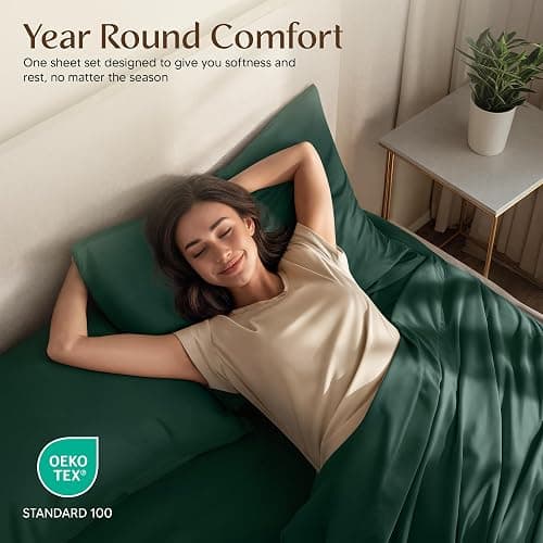 Utopia Bedding Queen Bed Sheets Set - 4 Piece Bedding - Brushed Microfiber - Shrinkage and Fade Resistant - Easy Care (Emerald Green) thumbnail 4