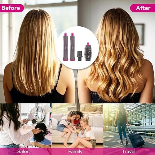 Hair Curling Iron Barrel Attachments: Long Hair Curling Barrels Styler with Adaptor for Dyson Airwrap Hair Dryer, Styler Iron Attachment Parts Hair Tool thumbnail 7