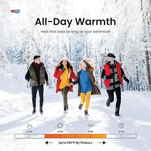 Hand Warmers - Up to 11 Hours of Heat, Super Long Lasting - Easy, All Natural - Air Activated, for Body, Hands & Toes - Odorless Hot Hand Warmer - Sport Temp thumbnail 4