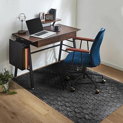 Office Chair Mat, TYDLE 59"x75" Large Chair Mat for Hard Floor, Vinyl Mat for Gaming Chairs, Slip Resistant Rolling Computer Under Desk Mat for Hardwood Floor, Black thumbnail 9
