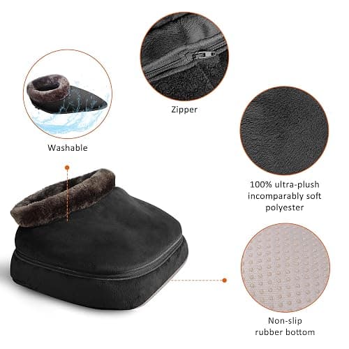 Snailax 2-in-1 Shiatsu Foot and Back Massager with Heat - Kneading Foot Warmer, Electric Feet Massage, Massagers for Back,Leg,Gifts for Women,Men thumbnail 5