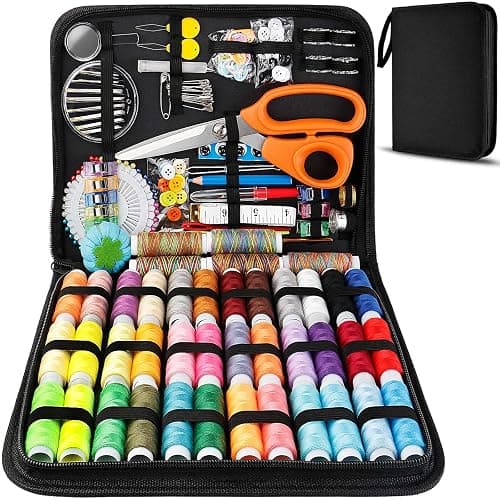 Marcoon Large Sewing Kit, 200 Premium Sewing Supplies, 41 XL Thread Spools, Suitable for Traveller, Adults, Kids, Beginner, Emergency, DIY and Home - Image 1