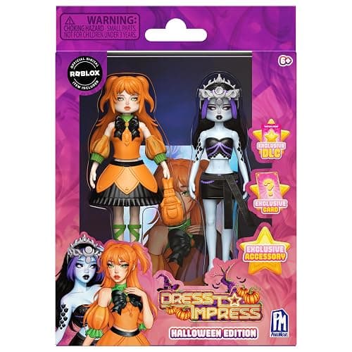 PhatMojo Dress to Impress — Mystery Models — Small Dolls 3-Pack — Halloween Edition — Series 2 — Includes DLC Code — Officially Licensed Collector Set thumbnail 3