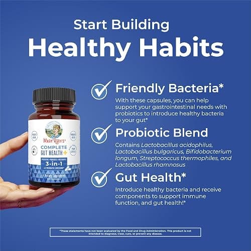 MaryRuth Organics Complete Gut Health+ Capsules | 5 Probiotic Blend | Butyrate | Corebiome® | Vegan Gut Support | Support Gastrointestinal Health & Microbiome | 2 Capsules Daily | 30 Servings thumbnail 5