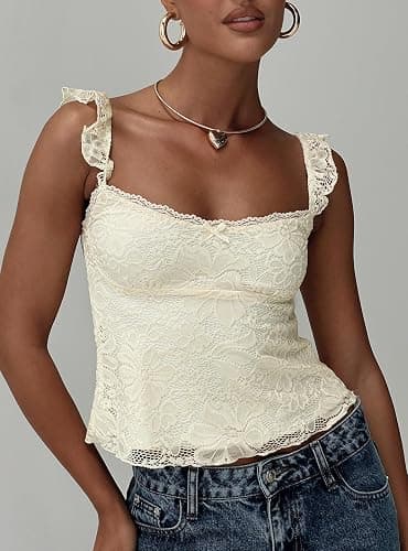 Princess Polly Women's Madaleine Lace Top thumbnail 8