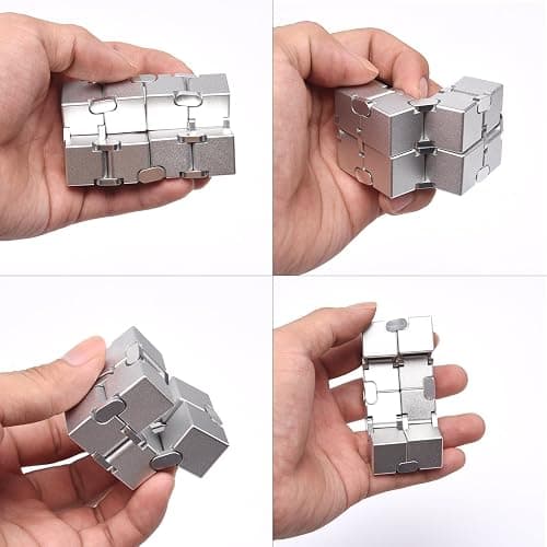 JOEYANK Fidget Cube New Version Fidget Finger Toys - Metal Infinity Cube Prime for Stress and Anxiety Relief/ADHD, Ultra Durable Sensory Gifts for Adults and Teens Kids thumbnail 5