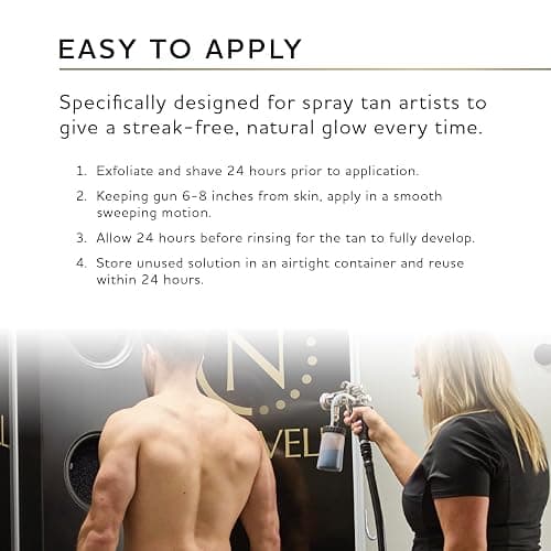 Norvell Premium Spray Tan Solution Clear Plus 1 liter – Professional Sunless Tanning Formula for Natural Bronze Glow, Streak Free, Fast Drying, Long Lasting Color thumbnail 8