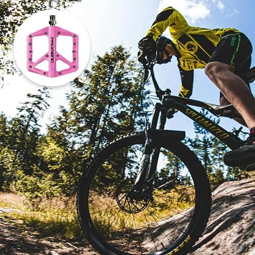 Mountain Bike Pedals - Durable Nylon DU Bearing Platform Pedals for MTB and BMX thumbnail 3
