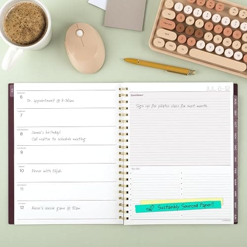 Cambridge Planner 2026-2027 Weekly & Monthly Academic 12-Month July-June, 8-1/2" x 11", Stria (1797-905A) thumbnail 3