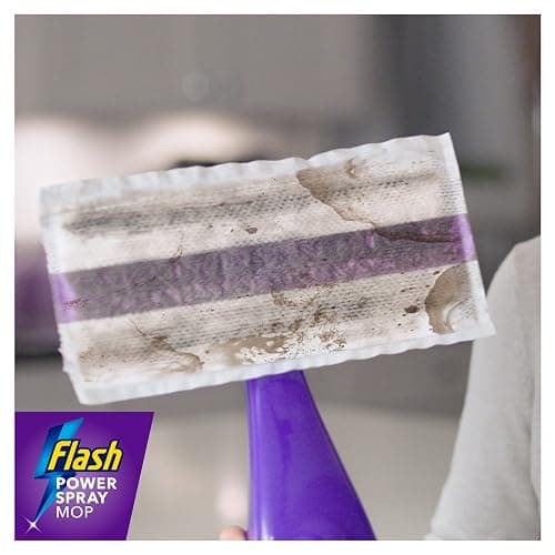 Flash Power Spray Mop Floor Cleaner Starter Kit (1 Washable + 2 Disposable Pads), All-In-One System For Your Floors thumbnail 9