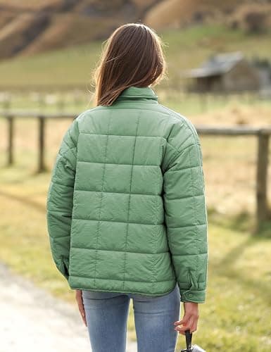 Bianstore Women's Oversized Splice Quilted Lightweight Puffer Jacket Casual Padded Coat thumbnail 4