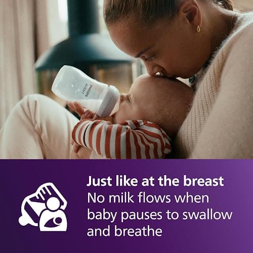 Philips Avent Natural Baby Bottles with Natural Response Nipples (Medium Flow, Flow 3), 9oz, 4-pack, SCY903/04 thumbnail 4