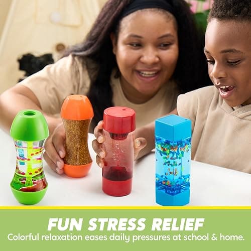 JOYIN 4-Pack Fidget Tubes for Kids, Sensory Toys for Kids with Autism thumbnail 6
