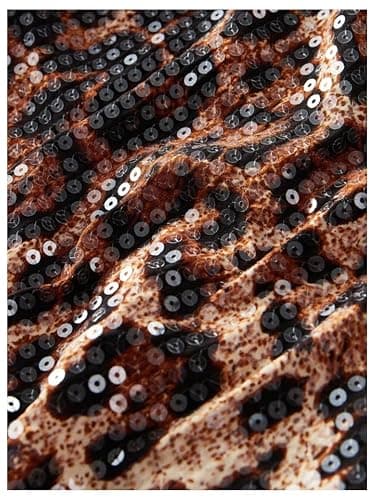 RoseSeek Women's Leopard Cheetah Sequin Strapless Tube Top Glitter Sleeveless Bandeau Crop Tops Night Out Clothes thumbnail 5