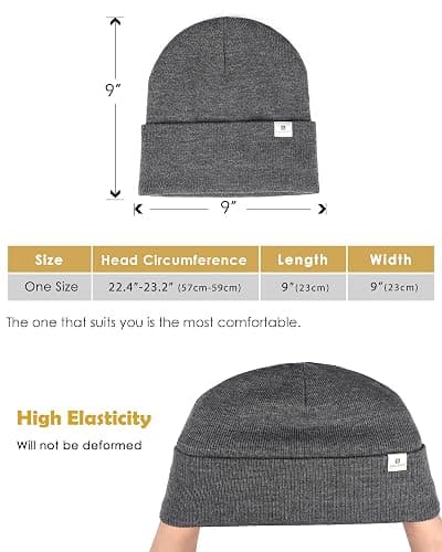 YANIBEST Satin Lined Beanie for Women Reduce Frizz Winter Hats for Women Men Silk Lining Soft Slouchy Warm Cuffed Less Static thumbnail 6