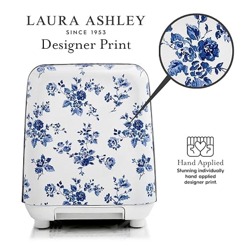 VQ Laura Ashley China Rose Stainless Steel 2 Slice Toaster | Multi-Functional Bagels & Bread Toaster 2 Slice with Adjustable Heating & Defrost Mode | Featuring 2 Wide Slots & Croissant Warming Rack thumbnail 5