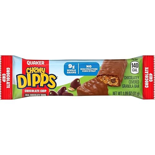 Quaker Chewy Dipps Granola Bars Chocolate Chip, 1.09 oz, 14 Ct thumbnail 6