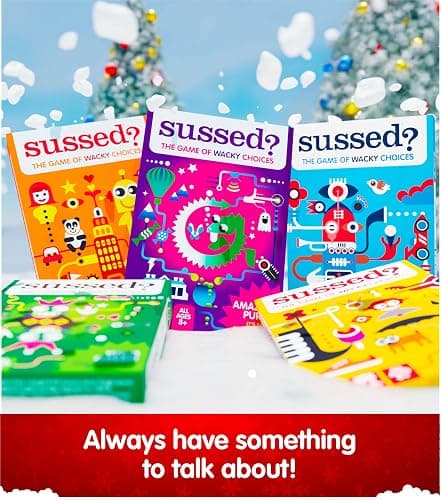 SUSSED The Wacky ‘What Would You Do?’ Card Game - Stocking Stuffer for Teens, Boys, Girls - Social Fun for Kids Ages 10+ & Adults - Great Conversation Starter - Cool Blue Deck thumbnail 7