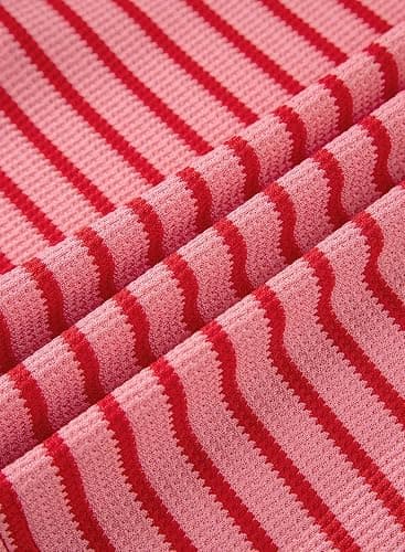 blibean Girls Summer Clothes Sets Kids Textured Striped Outfits Size 6-15 Years thumbnail 6
