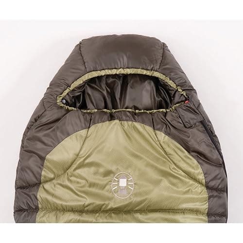 Coleman North Rim 0°F Big & Tall Sleeping Bag, Cold-Weather Mummy Sleep Sack with No-Snag Zipper & Adjustable Hood for Warmth & Ventilation, Large Camping Sleeping Bag thumbnail 4