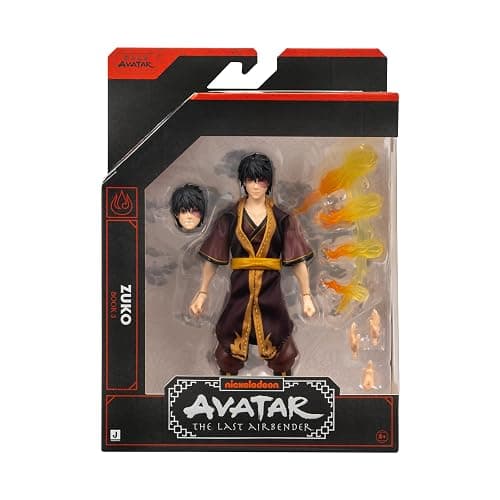 Avatar: The Last Airbender Zuko (Book Three) - 6.5-Inch Scale Figure with Alternate Faceplate, Swappable Hands, and Fire Bending Effect thumbnail 2