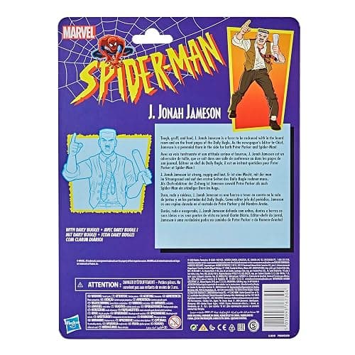 Hasbro Marvel Legends Series 15-cm Collectible J. Jonah Jameson Action Figure Toy Vintage Collection | Marvel Legends Spider-Man 6 Inch Action Figure Retro - J. Jonah Jameson thumbnail 5