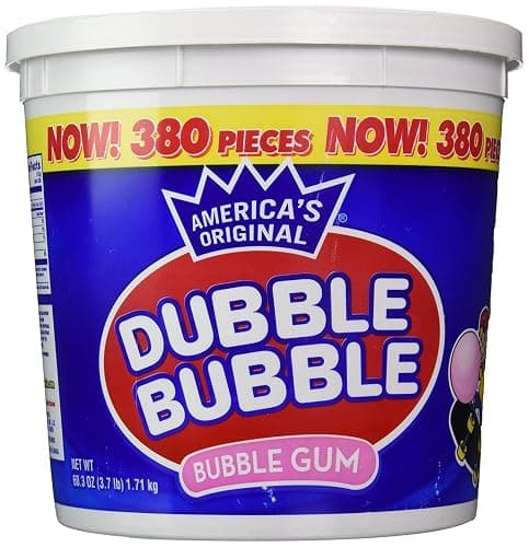Dubble Bubble Tub, Original Flavor, 380-Count, 60.3 Oz(3.7 lb) - Image 1