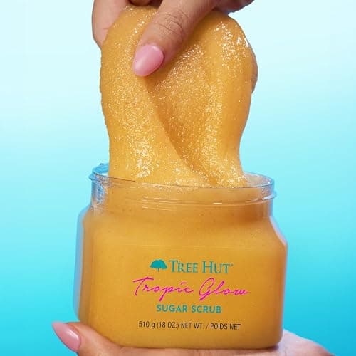 Tree Hut Tropic Glow Body Scrub, Exfoliating & Hydrating Sugar Scrub with Shea Butter & Essential Oils, Smooth Skin, Body Exfoliator For All Skin Types, Self Care Gifts for Women, Vegan, 18 Oz thumbnail 4