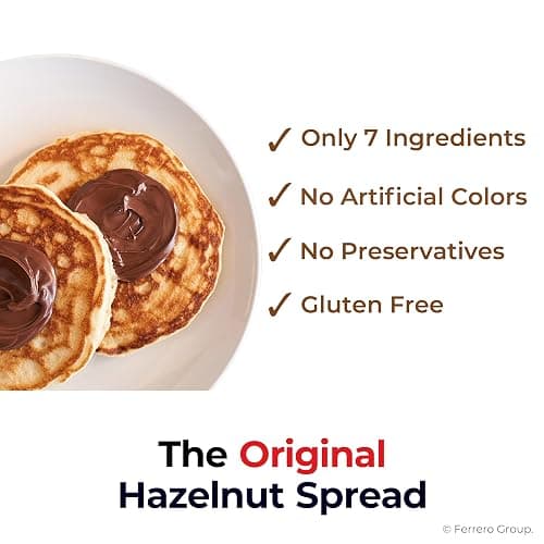 Nutella Hazelnut Spread with Cocoa, Creamy Hazelnut Spread, Breakfast Favorite, 2.2 lbs Jar thumbnail 5