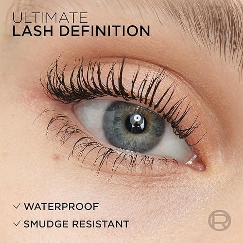 L'Oréal Paris Mascara, Telescopic Original Waterproof Mascara to Achieve Dramatic Lash Length, Smudge-Proof, Long-Wearing Formula for All-Day Wear, Black thumbnail 8
