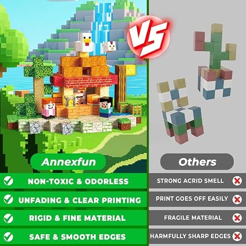 Annexfun 200PCS Magnetic Blocks with Light Up Blocks,Magnetic Building Blocks,Magnetic Cubes for Ages 3-10 STEM Sensory Educational Stacking Toys for Boys & Girls Birthday Gifts thumbnail 4