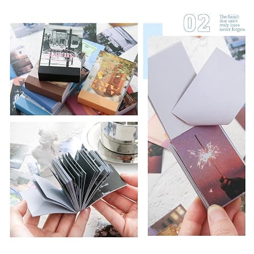 6 Sets 300 Pcs Washi Stickers Book for Journaling, Daily Scenery Life Stuff Travel Sricker Vintage Aesthetic Fashion Scrapbook Stickers Set for Bullet Journal Art Diary Craft Gifts Planner Notebook - Fashion Art Style thumbnail 5