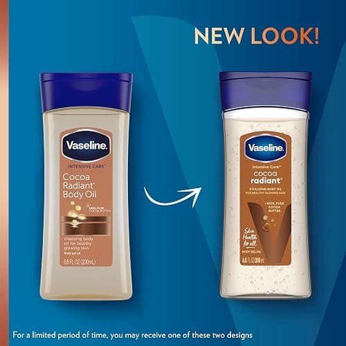 Vaseline Intensive Care Cocoa Radiant for Glowing Skin Body Gel Oil Made with Pure Cocoa Butter + Replenishing Oils 6.8 oz thumbnail 2