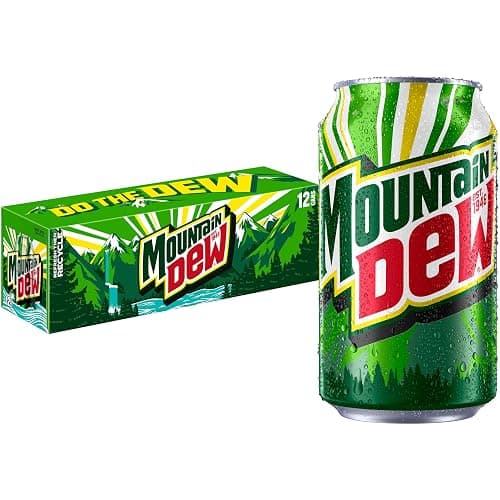 Mountain Dew Soda, 12 Fl Oz Cans (Pack of 12) - Image 1