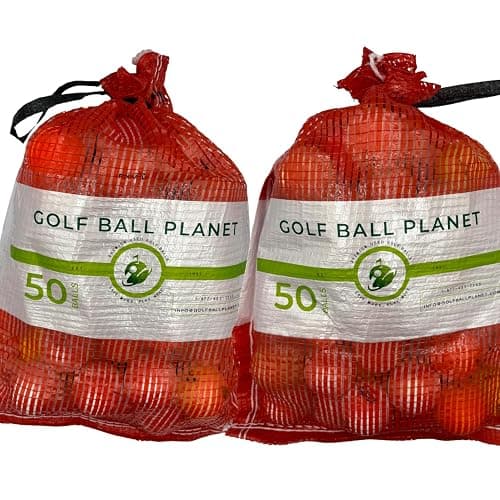 Golf Ball Planet 100 Shag/Practice/Hit Away/Range Used Golf Ball Mix in Mesh Bag - Image 1