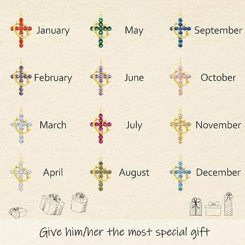 Tewiky Christian Gift Stocking Stuffers Cross Necklace for women-Dainty 14k Gold Plated/Silver Plated Pendant Necklaces Simple Cute Tiny Necklace Jewelry for Women thumbnail 5