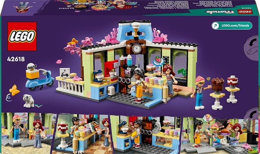 LEGO Friends Heartlake City Café Toy for Kids, Bakery Building Set, Birthday Gift Idea for 6 Plus Year Old Girls and Boys, with 3 Mini-Dolls and a Dog Figure 42618 thumbnail 14