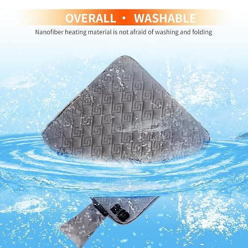 Seat Cushion,Office Chair Cushions Butt Pillow for Long Sitting,Non-Slip Sciatica & Back Coccyx Cushion for Tailbone Pain Relief Heated Chair Pad,Seat Warmer for Home Seat Cushion-Dark Grey thumbnail 3