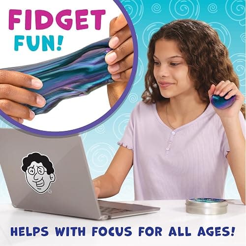 Crazy Aaron's Thinking Putty - Super Scarab - Multi-Color Sensory Putty for Kids and Grown ups in a 4" Tin - Creative and Endless Fun, Stress Relief Therapy Toys, Never Dries Out - Made in USA thumbnail 4