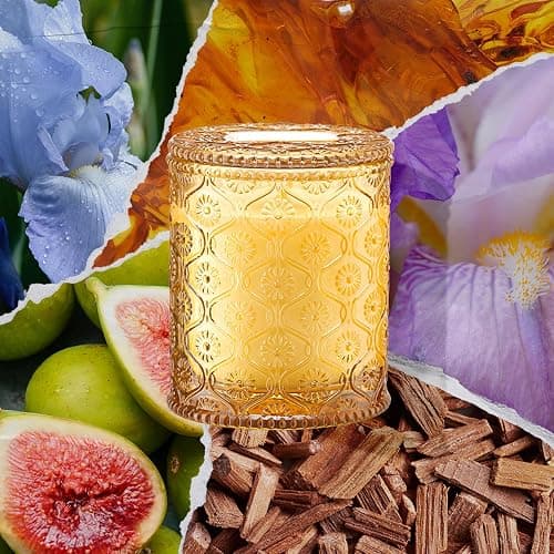 LA JOLIE MUSE Amber and Sandalwood Scented Candle | Santal Himalayen Candle | 6oz Luxury Soy Candle | Clean Burn & Long-Lasting | Gift-Ready for Hosts & Gatherings | Elegant Home Décor thumbnail 2