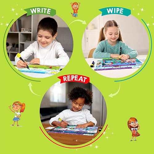 Skillmatics I Can Write - Reusable Preschool Learning Activities, Educational Toy and Game, Back to School Supplies, Gifts for Students, Kids, Toddlers Ages 3, 4, 5, 6 thumbnail 6