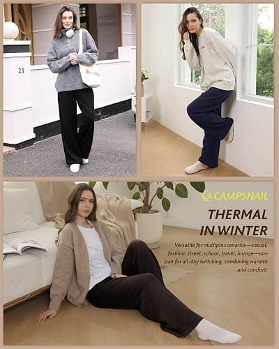 Wide Legged Fleece Lined Sweats thumbnail 4